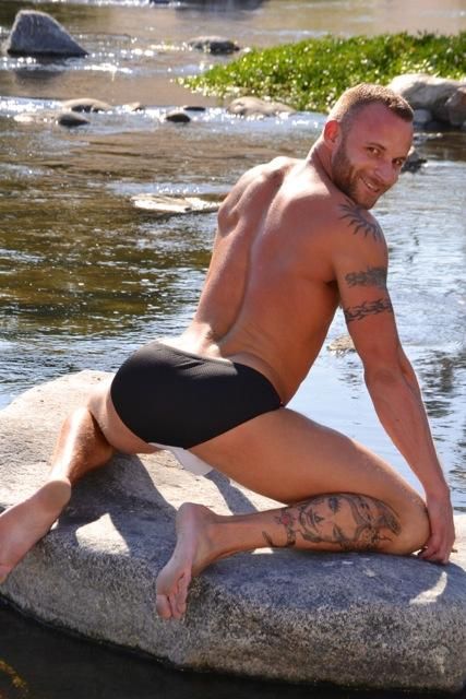 gay porn star Derek Parker (real name: Joel Greenwood)