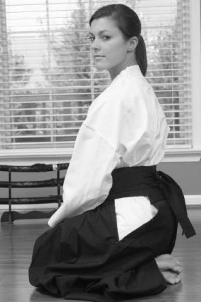 babe in an akido uniform