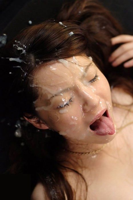 Awesome semen glazed pic with stunning japanese