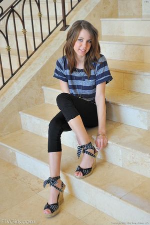 Stunning teen in hot photo