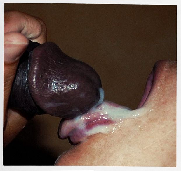Incredible cumshot interracial photo