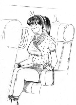 tied up in a plane I can dig it.