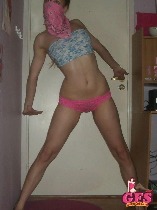 Hot brunette GF in her sexy underwear