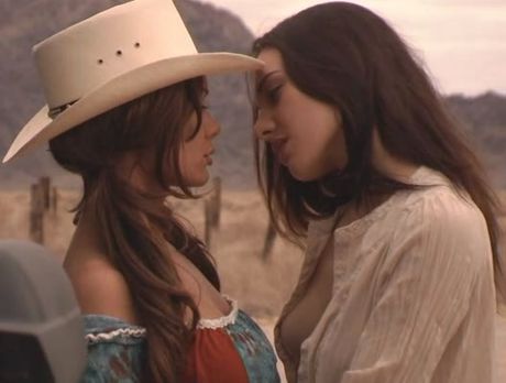 Incredible movie with a sexy lesbian brunette