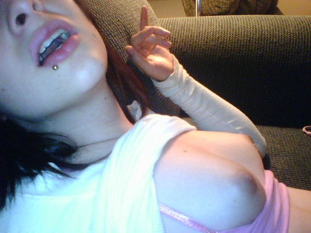 Hot photo with a hot tranny brunette