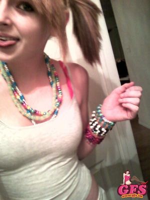 Sexy teen GF taking a non-nude self shot