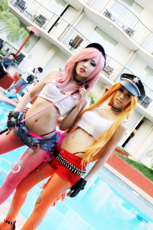 Superb lesbian japanese in a amazing wife cosplay pic