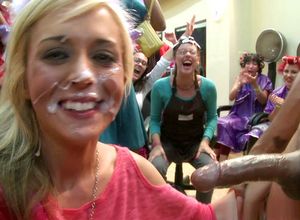 Amazing cum in the face photo