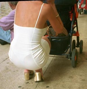 Lovely white thong on this MILF bender.Â  Even snuck in a little side boob too. If you liked this post ... you may enjoy these too!@timmyedg