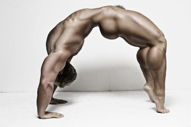 Amazing photo with hot gay toned body