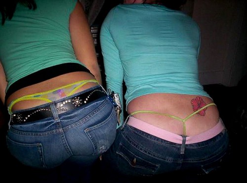 Stunning ass in amazing g-string picture