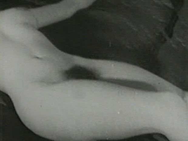 I dont know about you, but I find this nude young girl's body super hot, this is part of a vintage adult film, real tits, hairy pussy