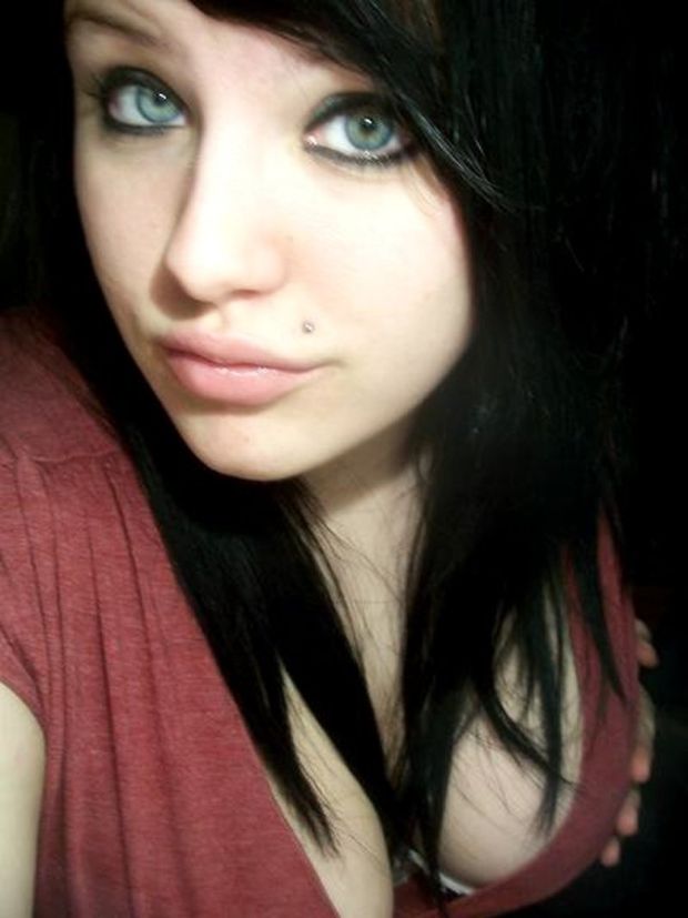 Hot picture with lovely brunette teen