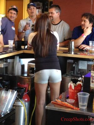 I&#8217;m a sucker for a hot bartender with a great ass.Â  Easy on the eyes AND she brings you alcohol?Â  That&#8217;s a win win in my creep