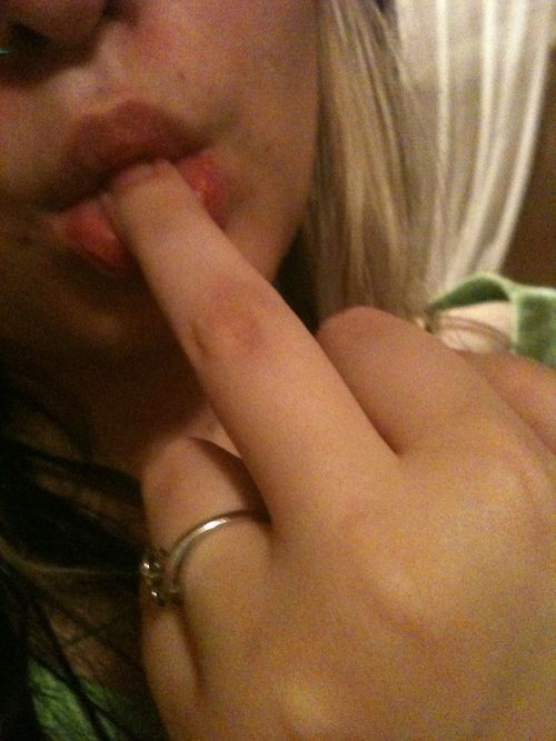 Licking my dirty fingers…