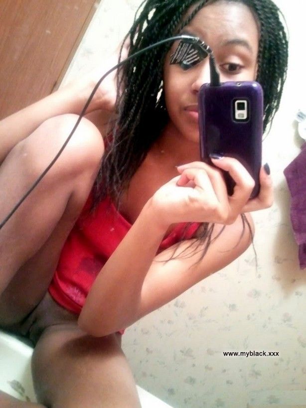 Black teen at home