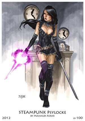 Steampunk Psylocke Print