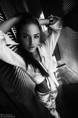 Hot picture with a superb ash brown