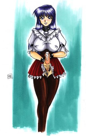 Gorgeous transvestite in hot anime porn photo