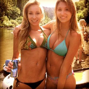 sexy sisters in bikinis, amazing boobs!