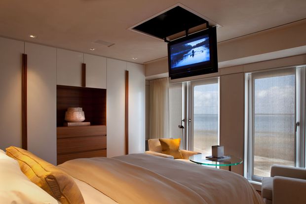 Studies show that couples with a TV in the bedroom have sex half as often.