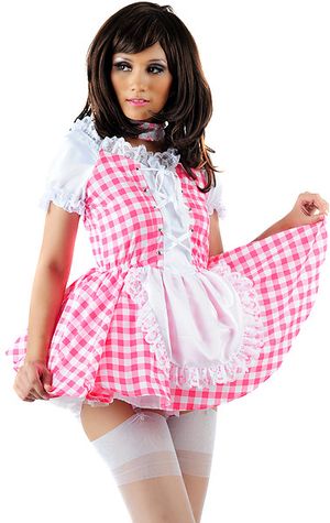 Hot g-string uniform pic with a superb bra