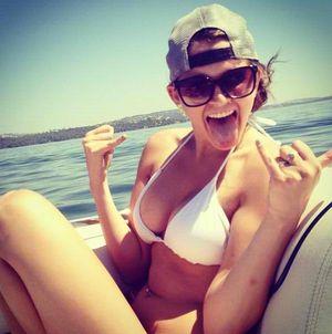 hot girl in bikini with big boobs and sexy legs