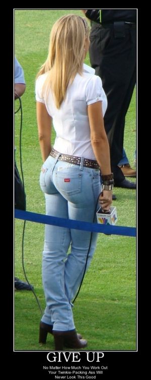 Amazing blonde butt in this hot funny picture