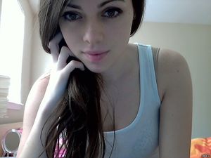 Superb brunette in this hot homemade photo