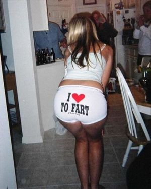 Awesome funny panties picture with gorgeous butt