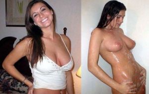 Hot homemade pic with gorgeous big tits novice