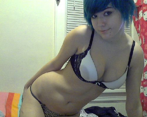Incredible amateur thong photo with a amazing emo lace
