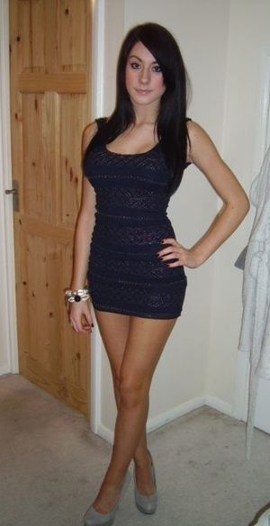 Hot novice wife photo with sexy brunette hooters