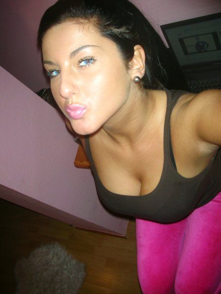Amazing amateur selfshot photo featuring amazing brunette