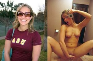Hot blonde amateur in this hot girl next door selfshot photo