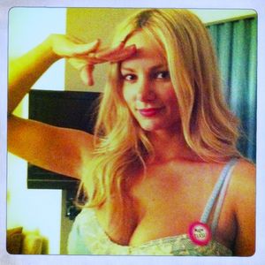 Why thank you. My cock salutes your fat tits, you dumb slut.