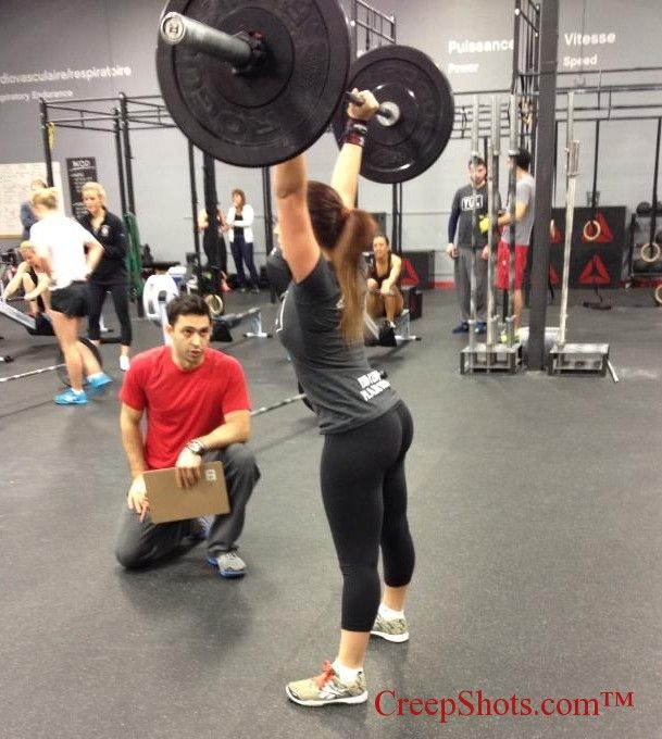 She could kick that trainer&#8217;s ass.Â  Look a that union profile.