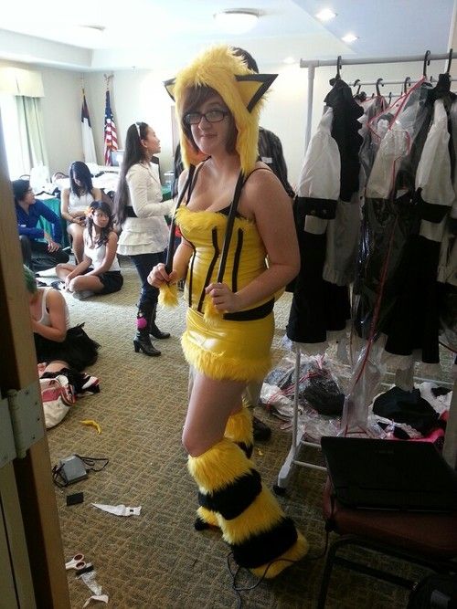 Incredible novice cosplay pic featuring sexy ash brown teen