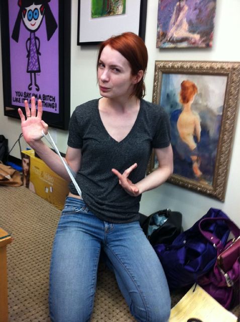 Felica Day being awesome. "Maybe I shouldn't tweet this, but my thong has no structural integrity today"