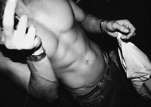 Amazing photo with a beautiful athletic body