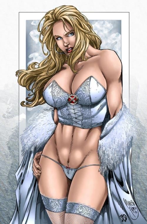 emma frost is hella hot...