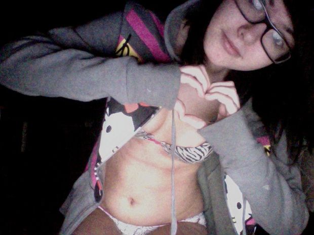 Hot emo lace in a hot panties photo