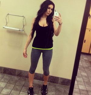 sexy girl with hot body in yoga pants