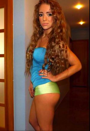 sexy girl with an amazing ass and long hair