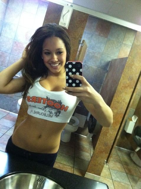 Awesome amateur selfshot photo featuring lovely teen amateur