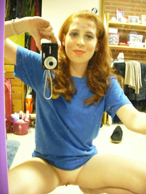 pantless redhead!!