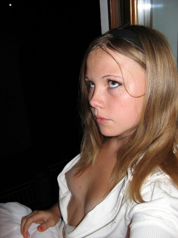 Hot picture featuring lovely blonde teen