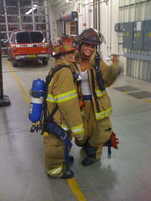 Riley and Jesse visit a firehouse