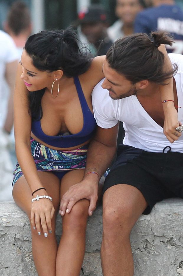 Lovely jugs in awesome thong photo