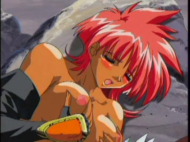 Hot hentai red head babe with great big tits